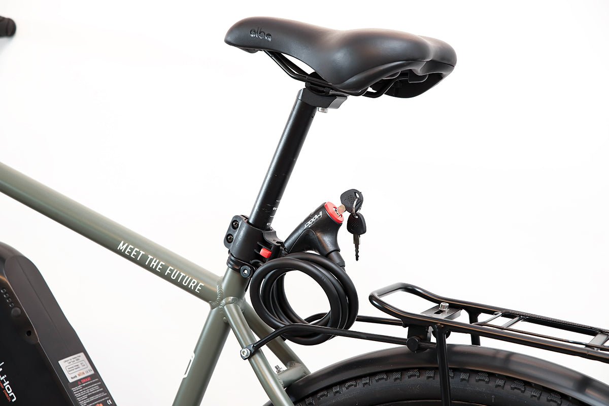 Impact Luck Spiral Anahtarlı Bisiklet Kiliti - Kırmızı -  - Alba E-bikes - Elektrikli Bisiklet
