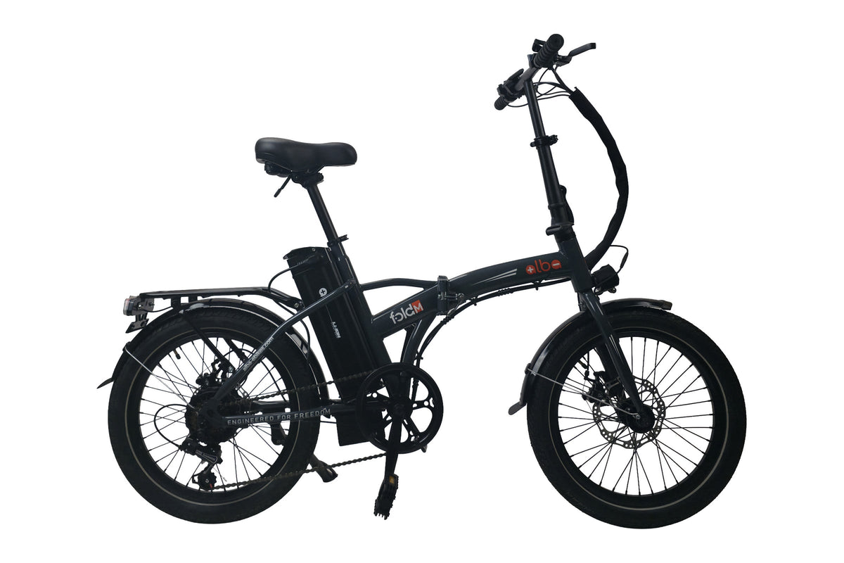 Alba Fold M sağ yan profil; arka hub motor ve zincir tarafı görünümü