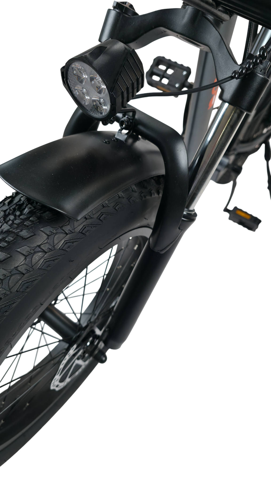 Alba Fold s elektrikli bisiklet ön aydınlatma detayı