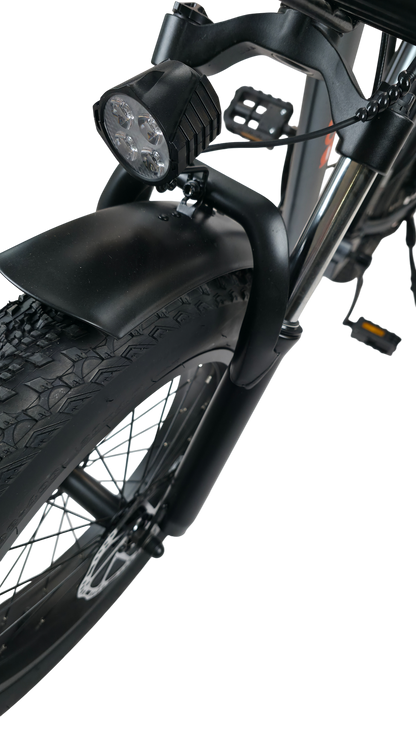 Alba Fold s elektrikli bisiklet ön aydınlatma detayı