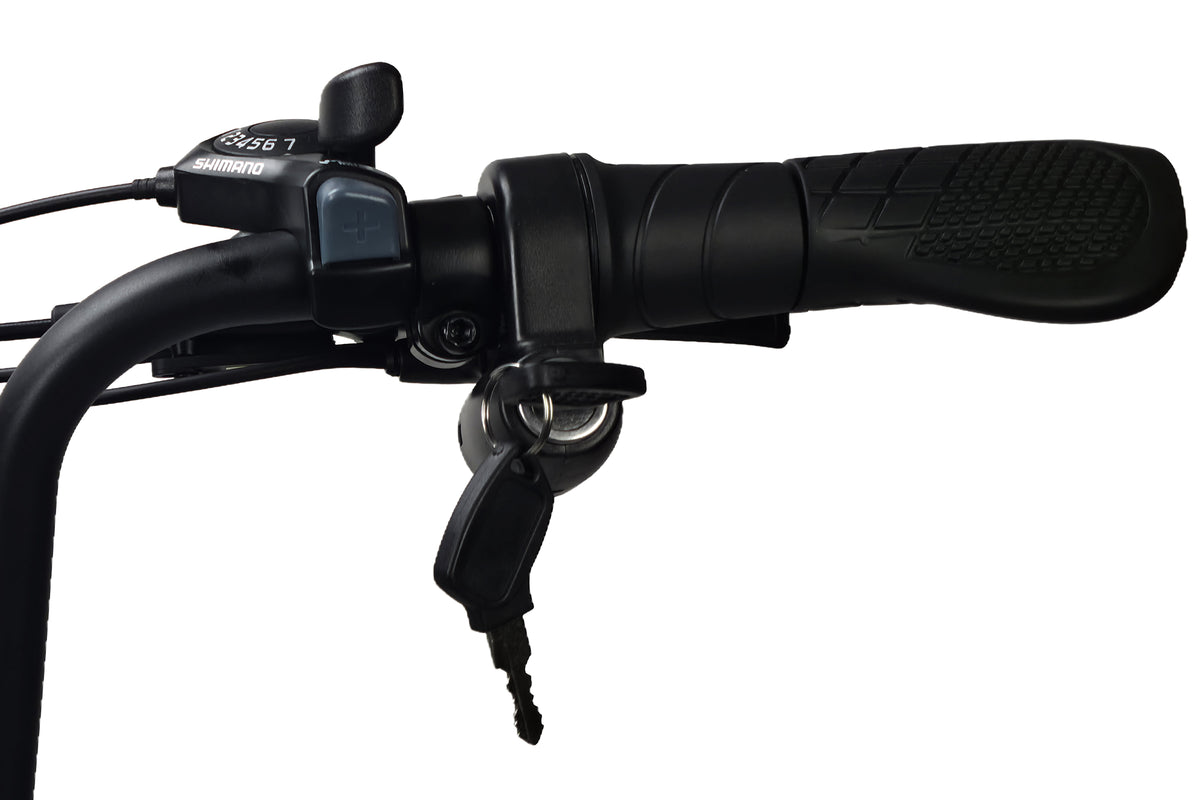Alba Motobike X1 anahtarlı kontağı ve Shimano vites kolu